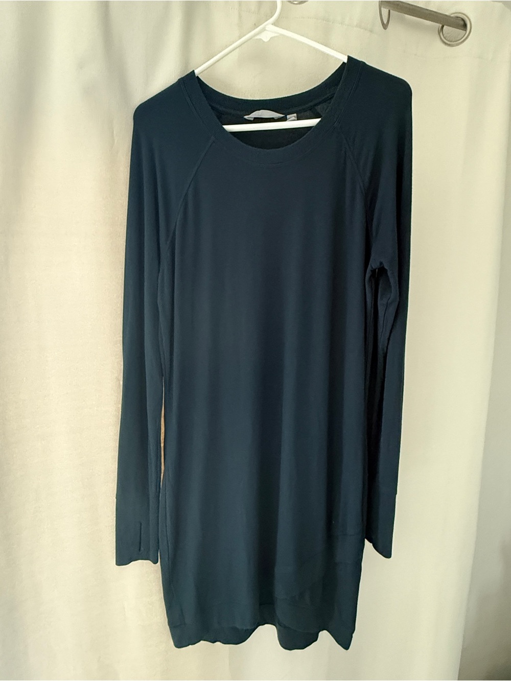 Athleta Navy Long-Sleeve Crewneck Tunic